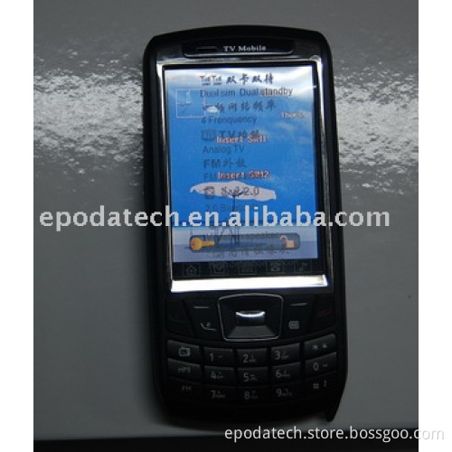 Quad band support 2 cards Dual sim TV phone JC777s